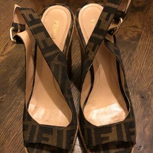 Fendi Wedge Espadrilles